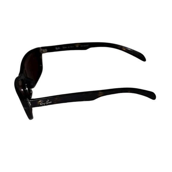 Ray Ban Black Tortoise Shell Printed Sunglasses Unisex - Picture 4 of 9